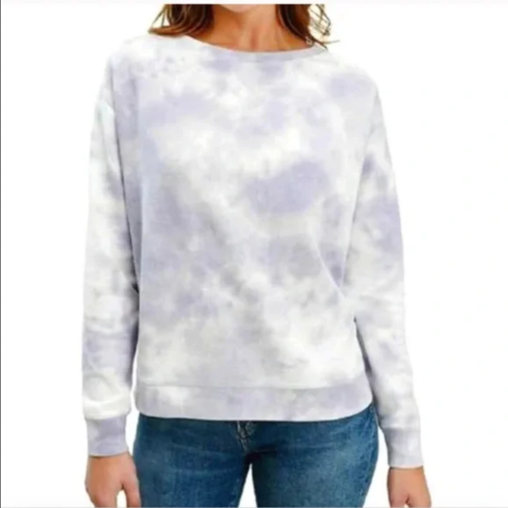 Splendid | Purple‎ Cloud Tie Dye Waffle Knit Thermal Top